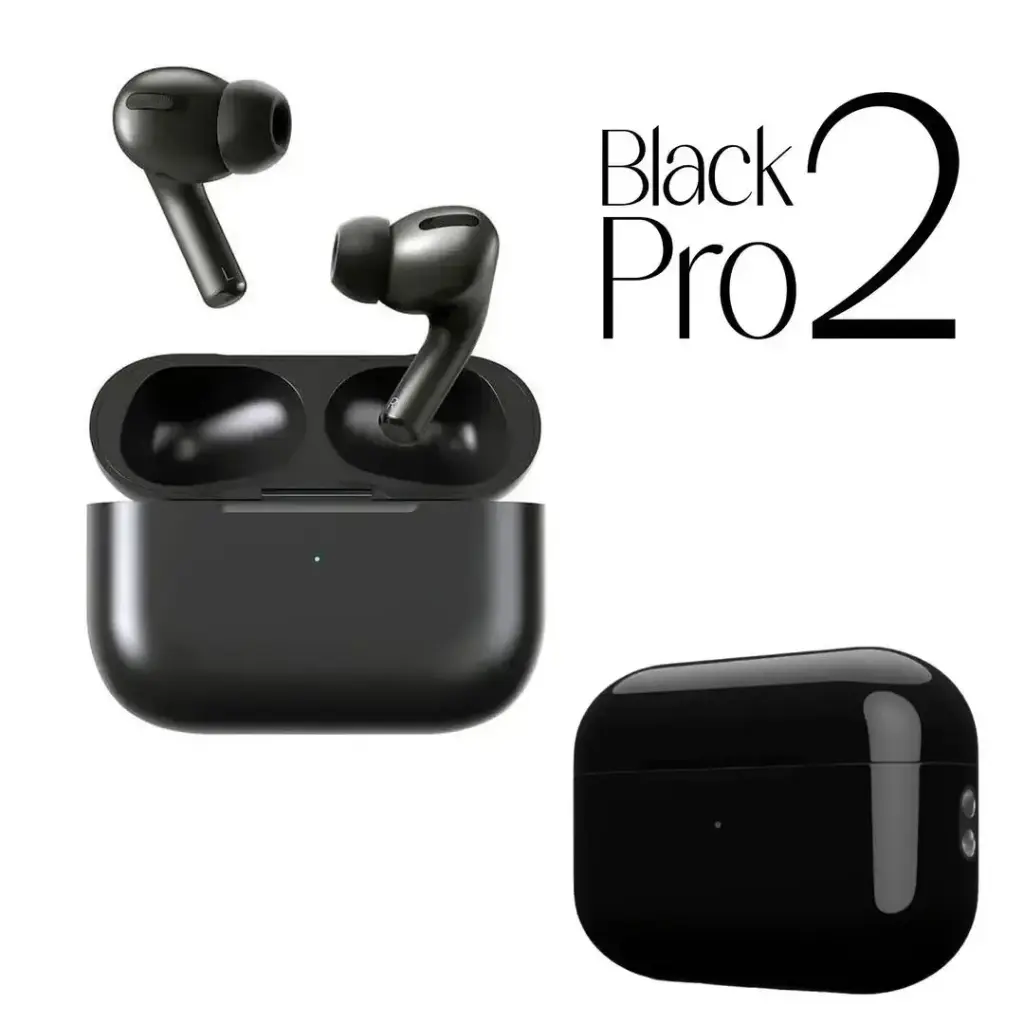 [100 in Stock] Black Pro 2 Wireless Earbuds with Charging Case