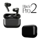Black Pro 2 Wireless Earbuds with Charging Case