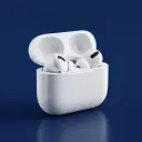 White AirPods Pro 4 with Active Noise Cancelling