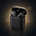 Black inpods Wireless Bluetooth Earbuds with Charging Case | Touch Control | Stereo Sound | Built-in Mic
