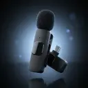 Latest K9 dual Wireless Vlogging Microphone Black Rechargeable