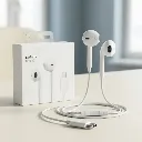 USB-C Wired Earphones with Mic | Comfortable Type-C Earphones – White